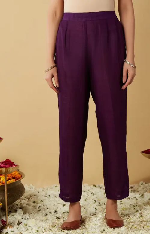 ✨ Women Silk Blend Kurta Pant Dupatta Set
