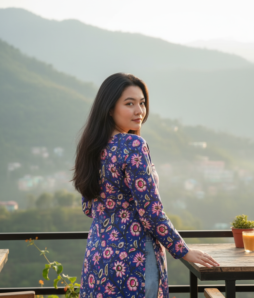 Breezy Blue Kurti