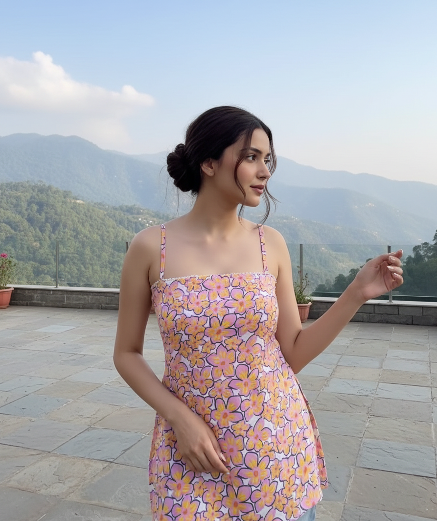 Corset Floral Kurti