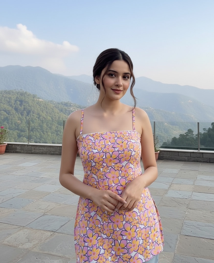 Corset Floral Kurti