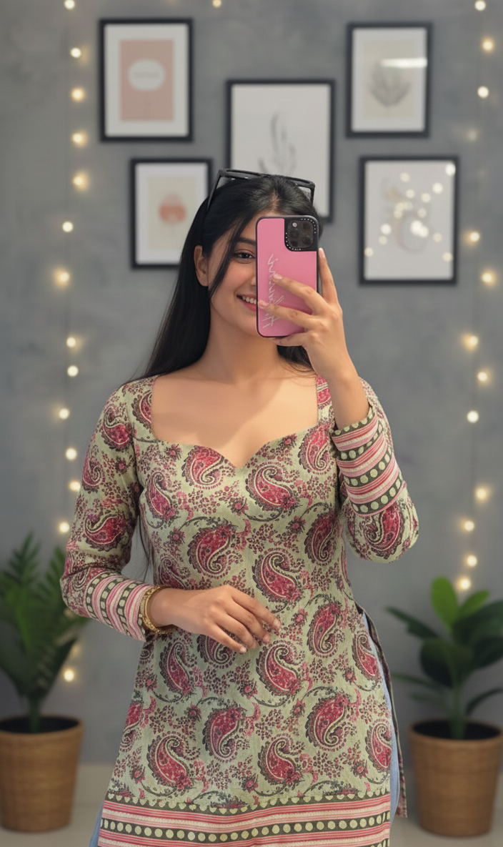 ✨Chic short cotton Kurti