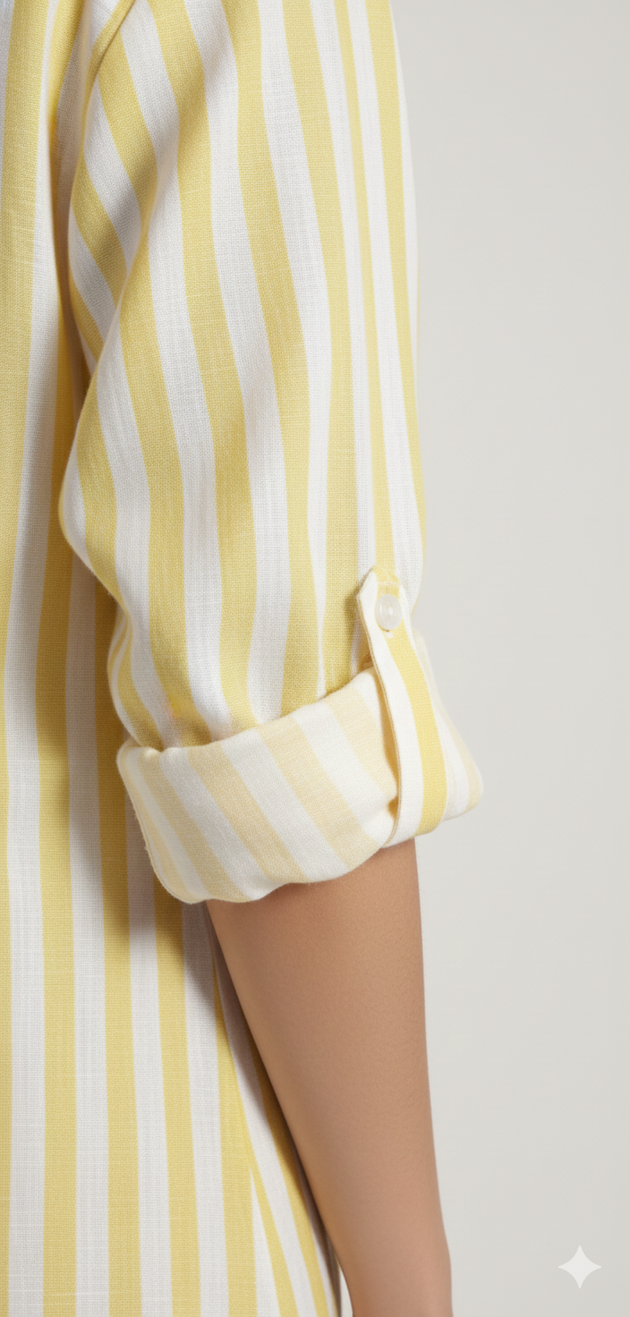 Sunlit Stripe Maxi Dress