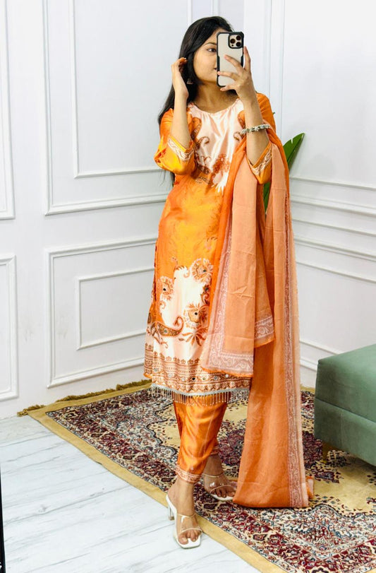 Noor Digital Print Kurti Set
