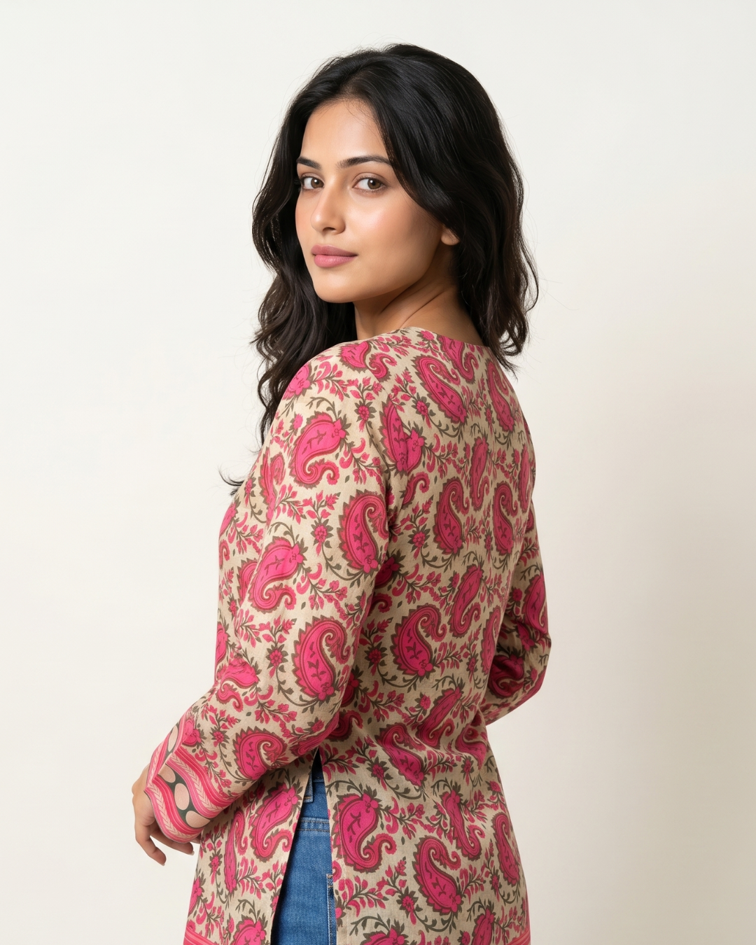 🌸 Jaipur Paisley Kurti