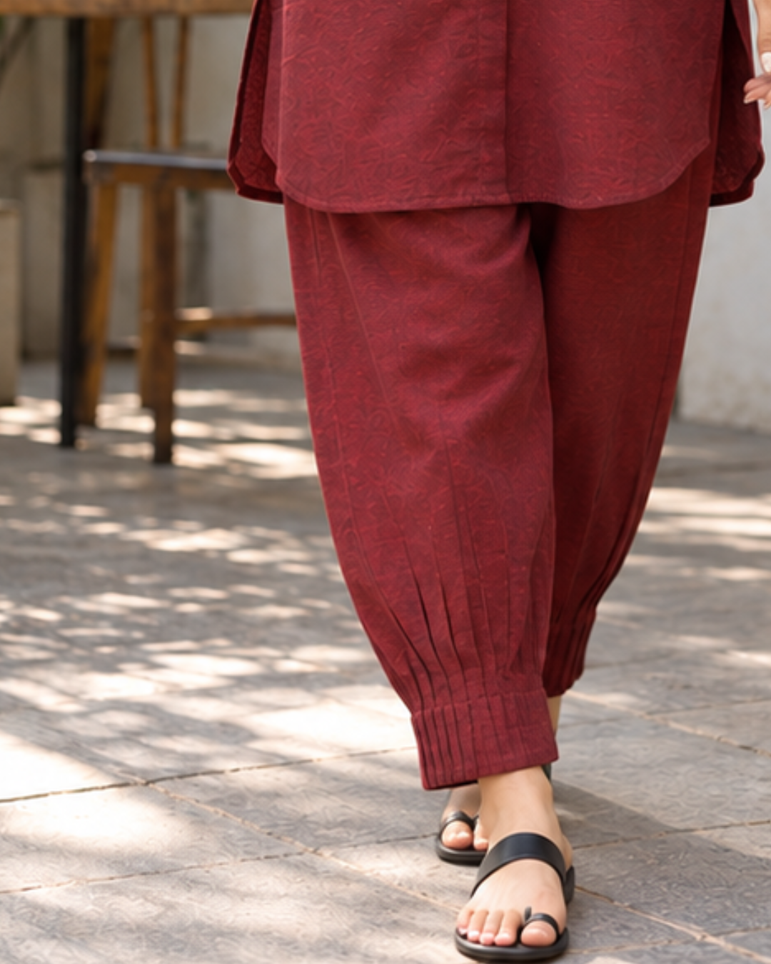 Linen Viscose Tunic and Trouser Co-ord Set