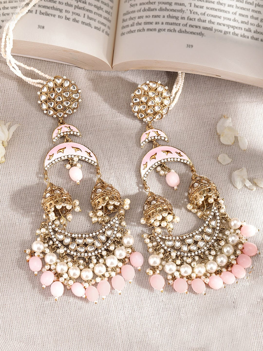 Gold Plated Dome Shaped Jhumkas Earrings