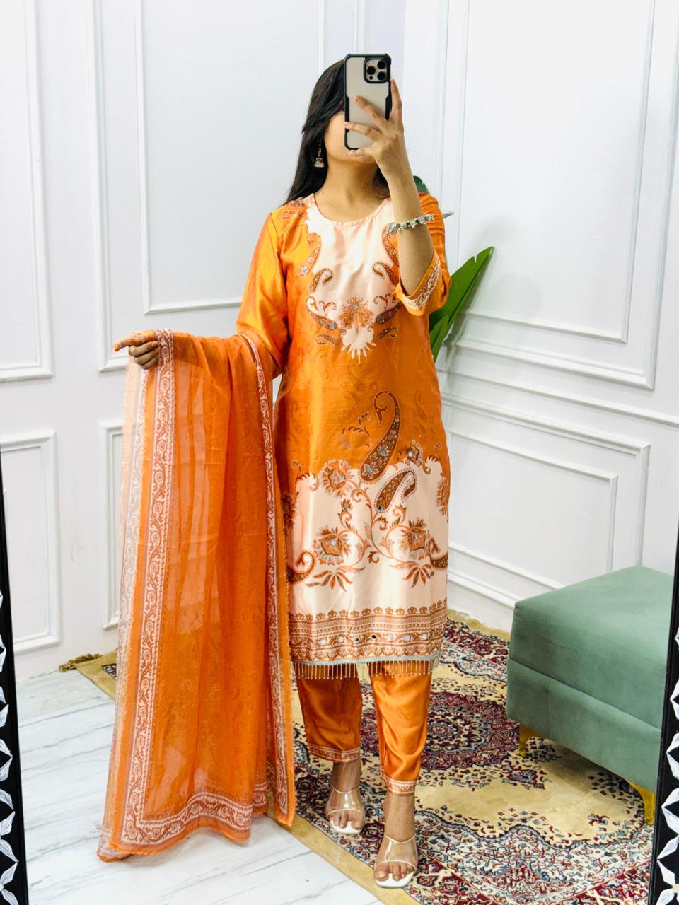 Noor Digital Print Kurti Set