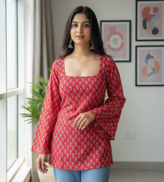 🌸 Marine Muse Kurti – Edition 2