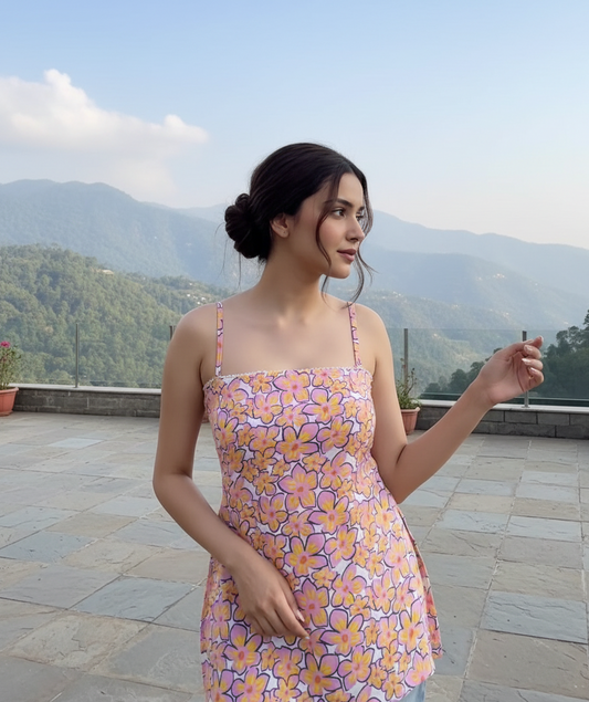 Corset Floral Kurti