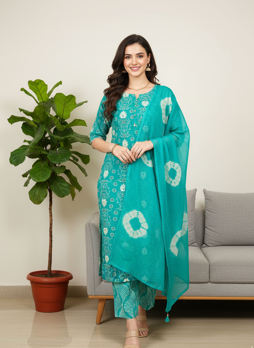 Sarushi's Pure Cotton Kurta Set