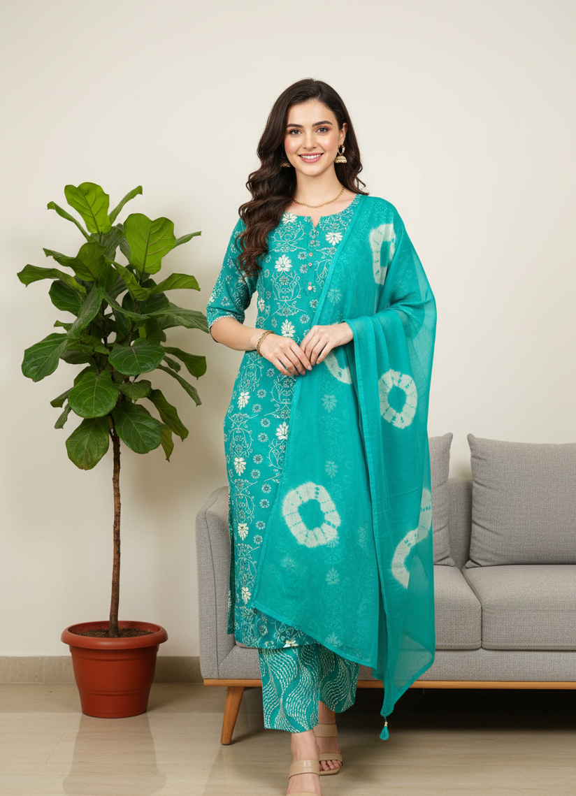 Sarushi's Pure Cotton Kurta Set