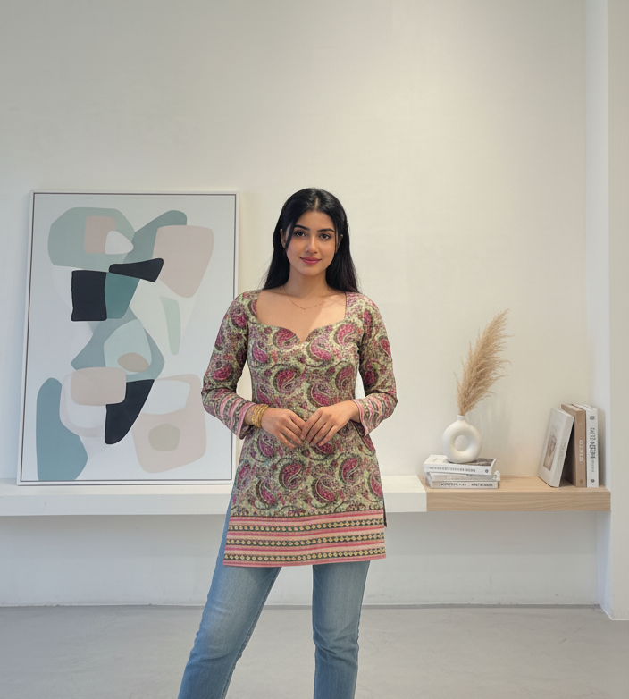 ✨Chic short cotton Kurti