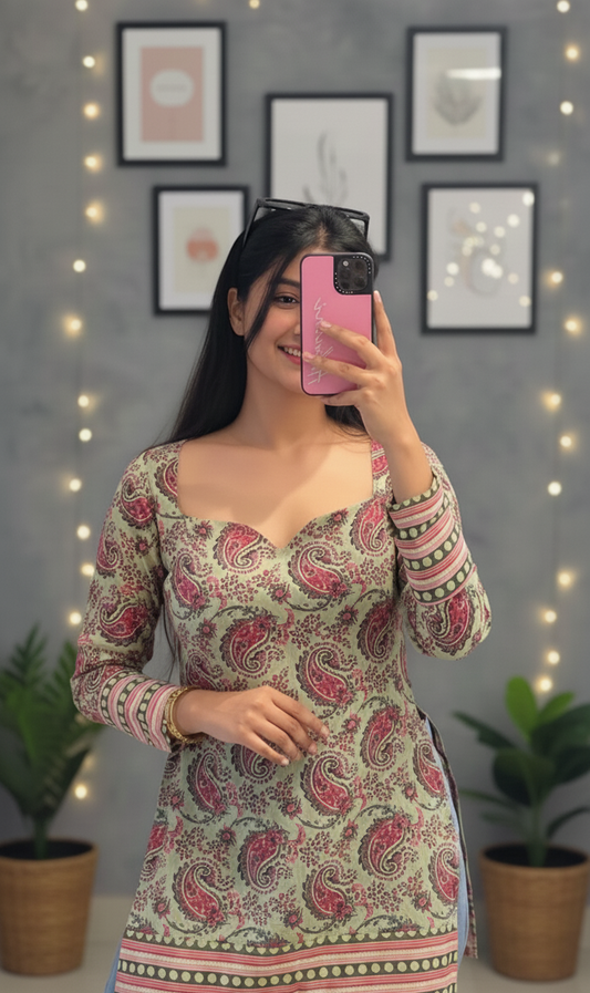 ✨Chic short cotton Kurti