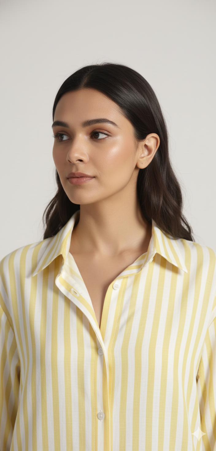 Sunlit Stripe Maxi Dress