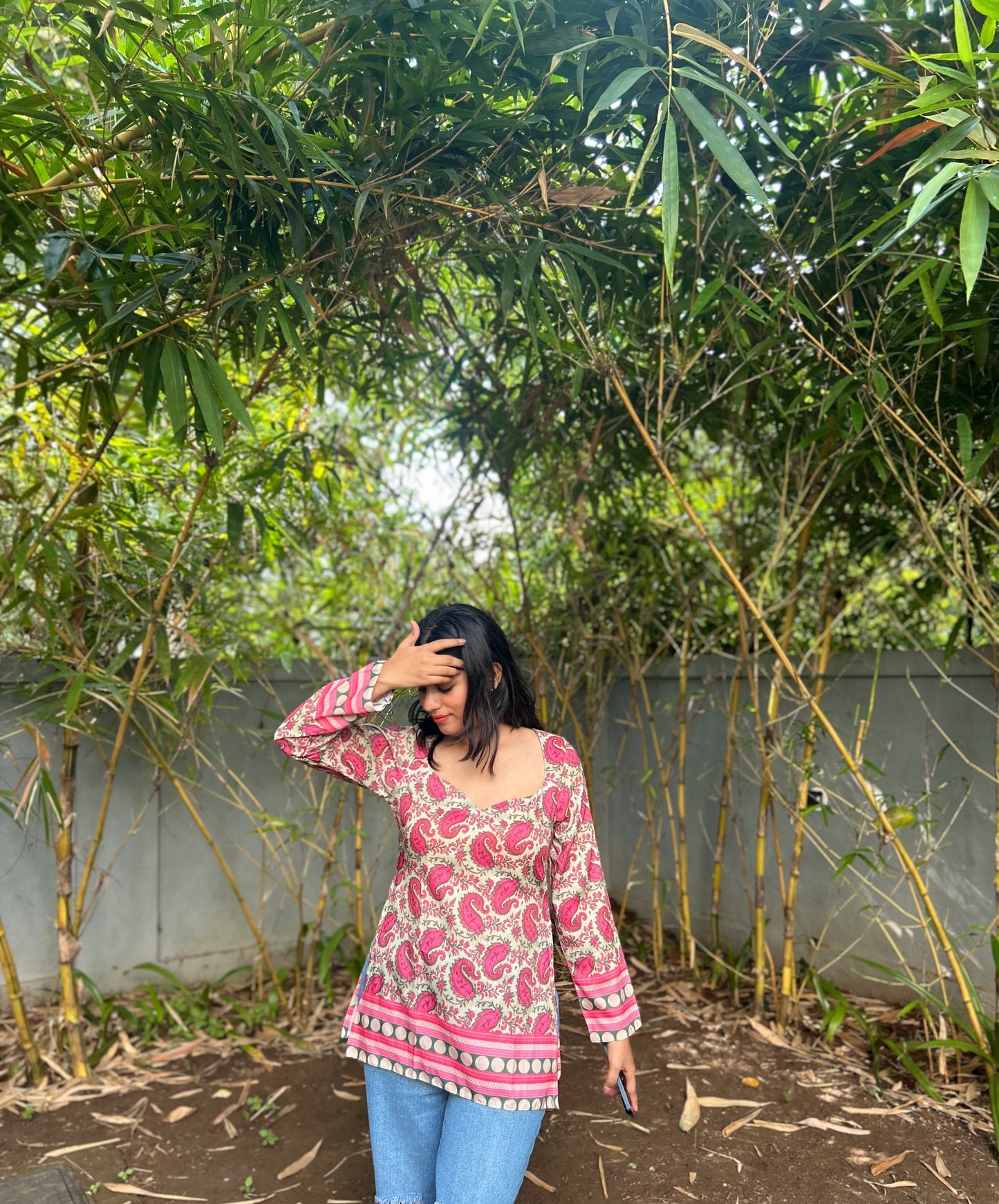 🌸 Jaipur Paisley Kurti