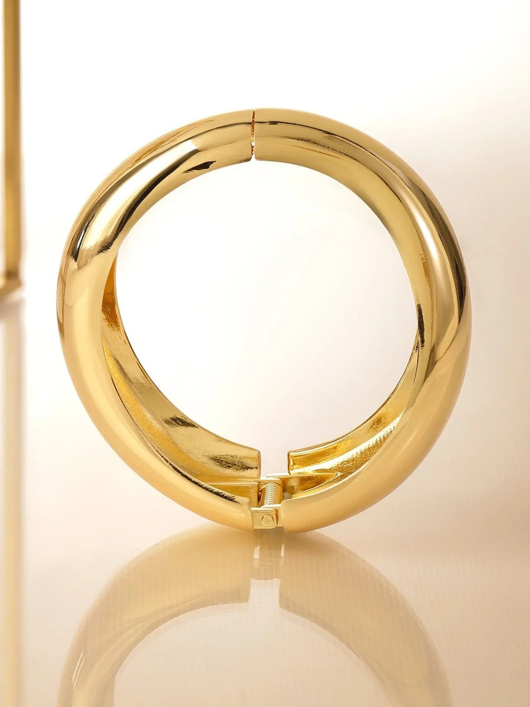 Sarushi 18K Gold-Plated Sculptural Wave Design Bold Statement Bracelet for Women & Girls – Perfect for Contemporary & Luxe Looks Regular price